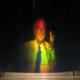 A holographic portrait of former New York City mayor Ed Koch. Courtesy Jason Arthur Sapan.